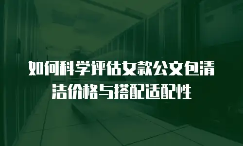 如何科学评估女款公文包清洁价格与搭配适配性
