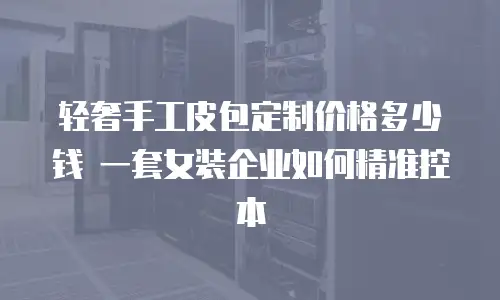 轻奢手工皮包定制价格多少钱 一套女装企业如何精准控本