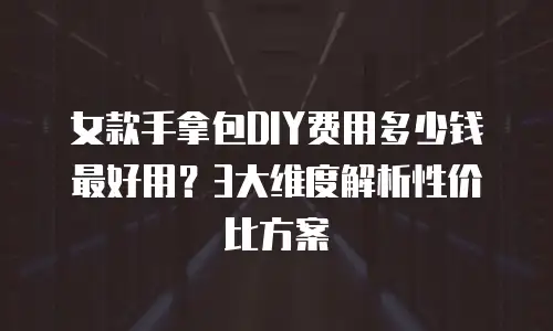 女款手拿包DIY费用多少钱最好用？3大维度解析性价比方案