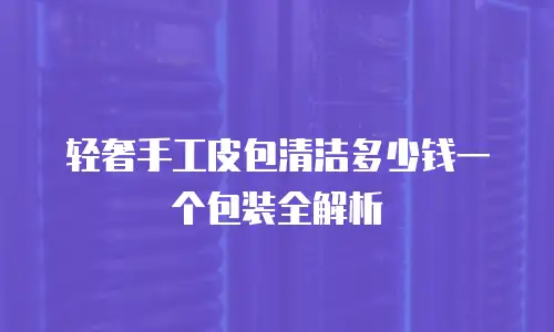 轻奢手工皮包清洁多少钱一个包装全解析