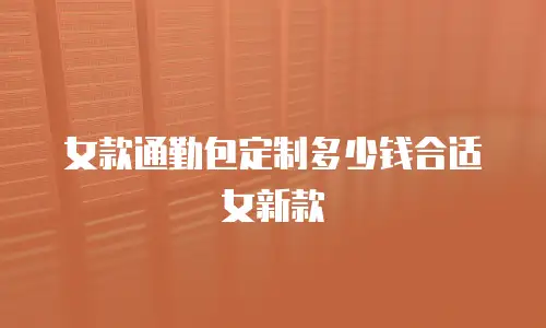 女款通勤包定制多少钱合适女新款