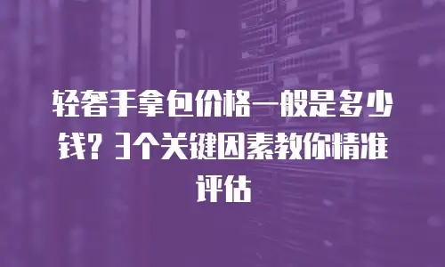 轻奢手拿包价格一般是多少钱？3个关键因素教你精准评估