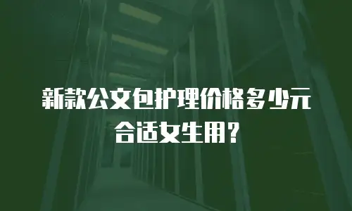 新款公文包护理价格多少元合适女生用？