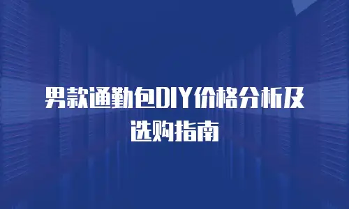 男款通勤包DIY价格分析及选购指南