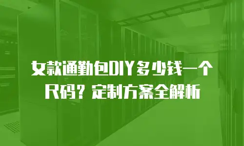 女款通勤包DIY多少钱一个尺码？定制方案全解析