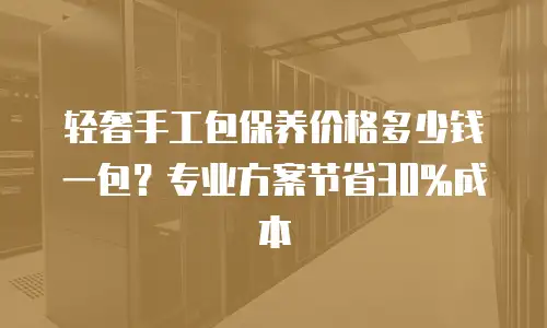 轻奢手工包保养价格多少钱一包？专业方案节省30%成本