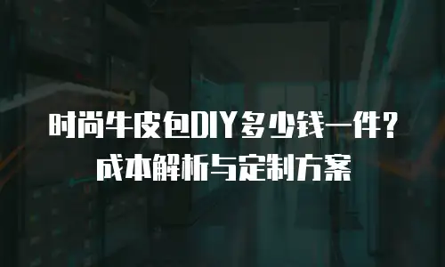 时尚牛皮包DIY多少钱一件？成本解析与定制方案