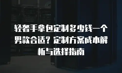 轻奢手拿包定制多少钱一个男款合适？定制方案成本解析与选择指南