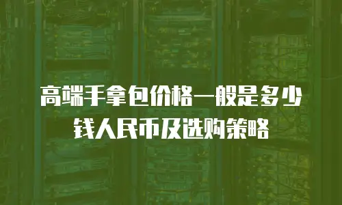 高端手拿包价格一般是多少钱人民币及选购策略