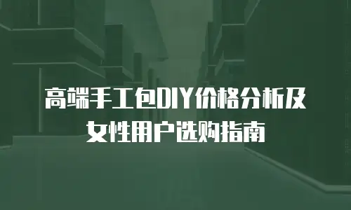 高端手工包DIY价格分析及女性用户选购指南