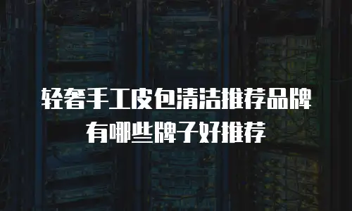 轻奢手工皮包清洁推荐品牌有哪些牌子好推荐