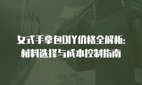 女式手拿包DIY价格全解析：材料选择与成本控制指南