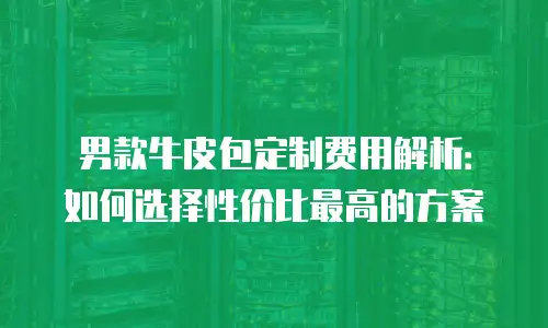 男款牛皮包定制费用解析：如何选择性价比最高的方案