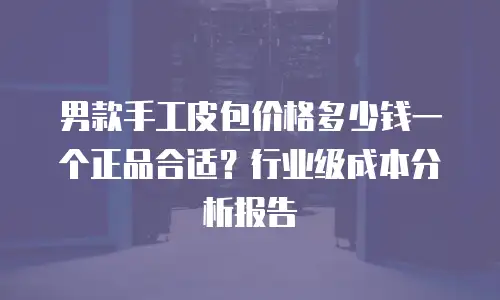 男款手工皮包价格多少钱一个正品合适？行业级成本分析报告