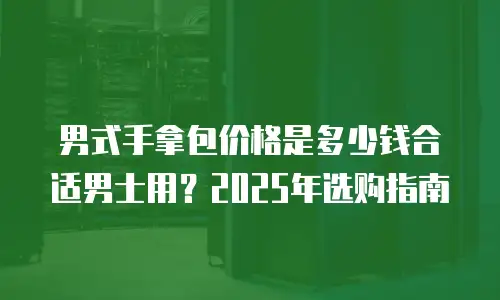 男式手拿包价格是多少钱合适男士用？2025年选购指南
