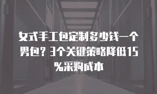 女式手工包定制多少钱一个男包？3个关键策略降低15%采购成本