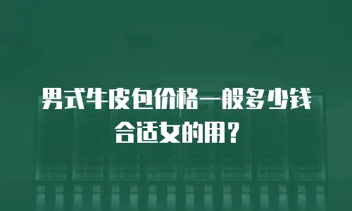 男式牛皮包价格一般多少钱合适女的用？