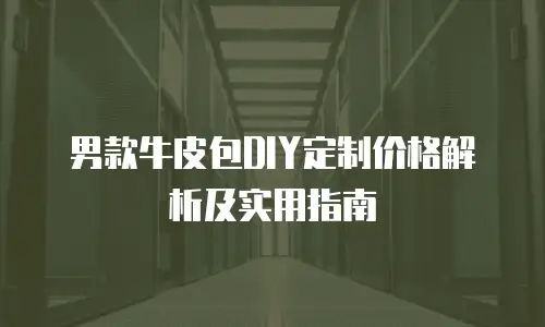 男款牛皮包DIY定制价格解析及实用指南