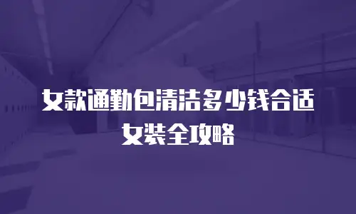 女款通勤包清洁多少钱合适女装全攻略