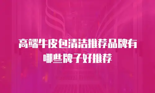 高端牛皮包清洁推荐品牌有哪些牌子好推荐