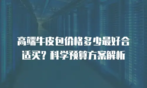 高端牛皮包价格多少最好合适买？科学预算方案解析