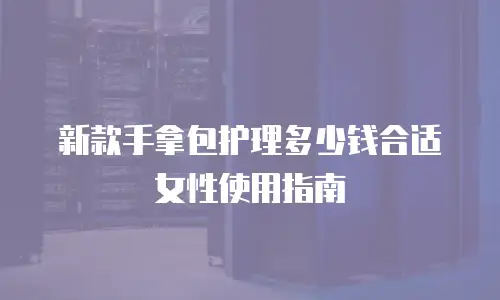 新款手拿包护理多少钱合适女性使用指南