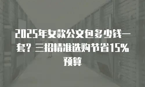 2025年女款公文包多少钱一套？三招精准选购节省15%预算