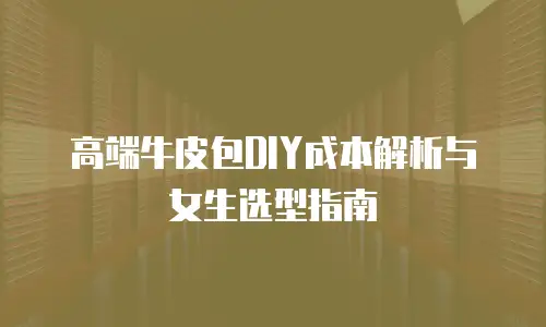 高端牛皮包DIY成本解析与女生选型指南