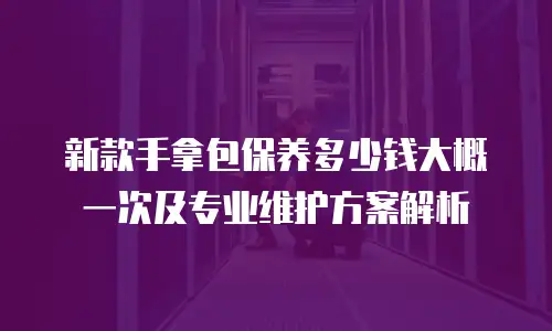 新款手拿包保养多少钱大概一次及专业维护方案解析