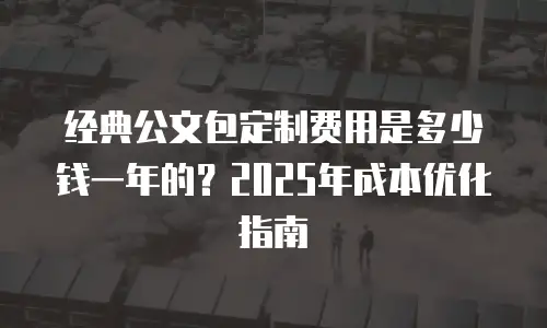经典公文包定制费用是多少钱一年的？2025年成本优化指南