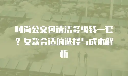 时尚公文包清洁多少钱一套？女款合适的选择与成本解析