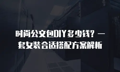 时尚公文包DIY多少钱？一套女装合适搭配方案解析
