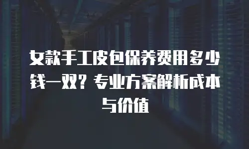 女款手工皮包保养费用多少钱一双？专业方案解析成本与价值