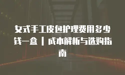 女式手工皮包护理费用多少钱一盒 | 成本解析与选购指南