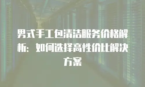 男式手工包清洁服务价格解析：如何选择高性价比解决方案