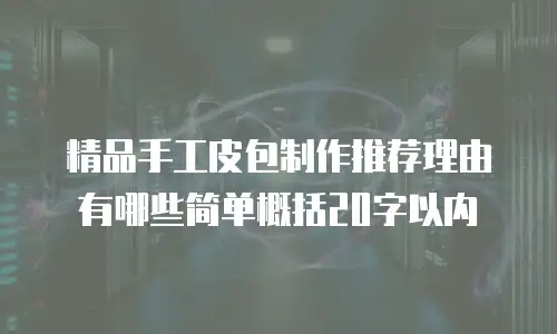 精品手工皮包制作推荐理由有哪些简单概括20字以内