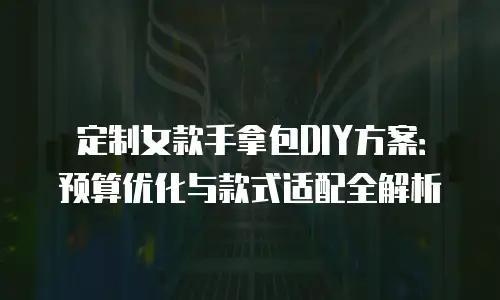 定制女款手拿包DIY方案：预算优化与款式适配全解析