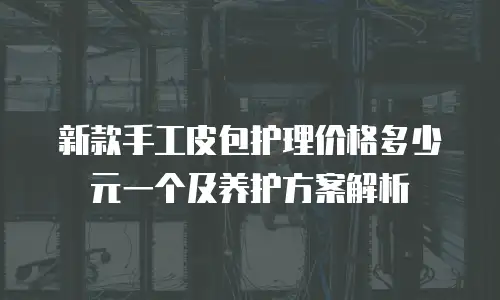 新款手工皮包护理价格多少元一个及养护方案解析