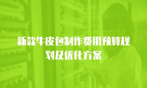 新款牛皮包制作费用预算规划及优化方案