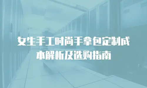 女生手工时尚手拿包定制成本解析及选购指南