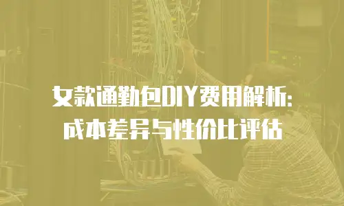 女款通勤包DIY费用解析：成本差异与性价比评估