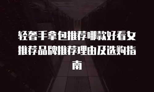 轻奢手拿包推荐哪款好看女推荐品牌推荐理由及选购指南