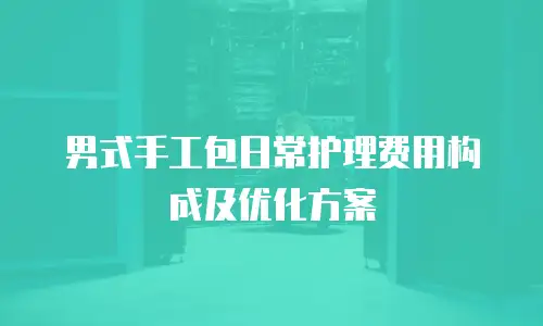 男式手工包日常护理费用构成及优化方案