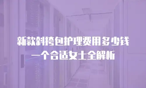 新款斜挎包护理费用多少钱一个合适女士全解析