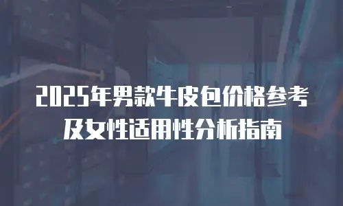 2025年男款牛皮包价格参考及女性适用性分析指南