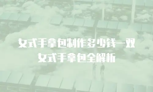 女式手拿包制作多少钱一双女式手拿包全解析