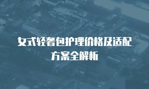 女式轻奢包护理价格及适配方案全解析