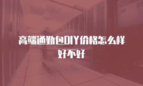 高端通勤包DIY价格怎么样好不好