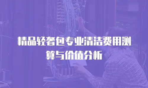 精品轻奢包专业清洁费用测算与价值分析