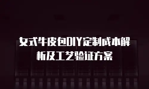 女式牛皮包DIY定制成本解析及工艺验证方案
